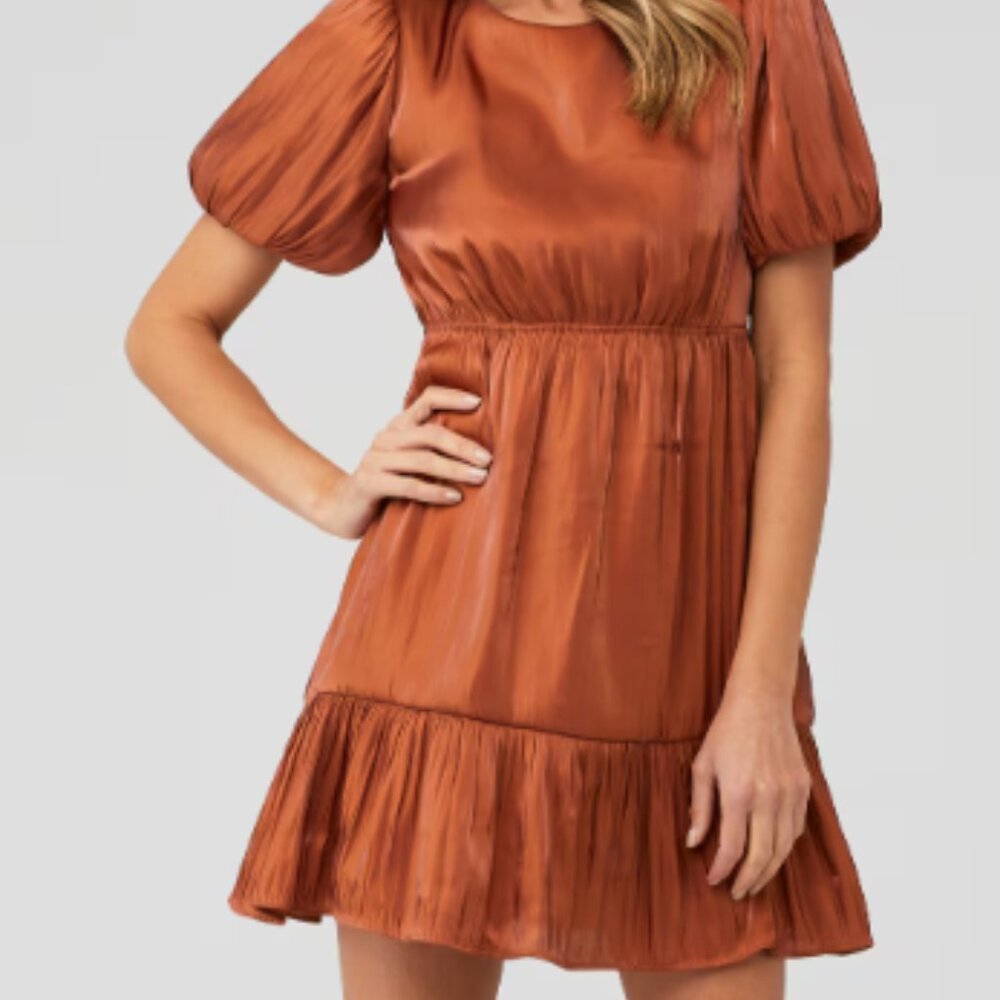 Line & Dot Orange Mini Size Large